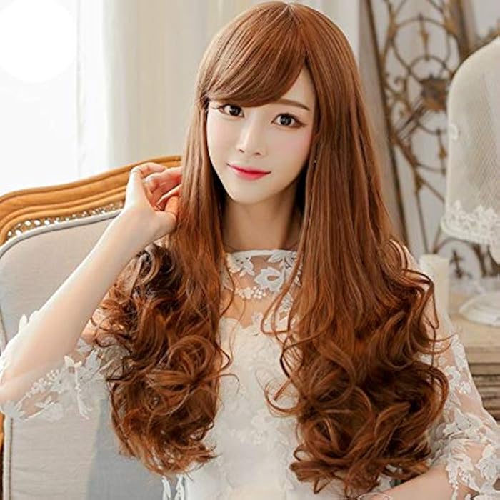 DILLARDS Fashion Delicate Long Curly Wigs For Ladies Brown C8051-1 - Image 3